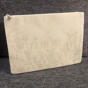 DIOR Beauty Makeup Bag Pouch Floral Flat Medium Authentic Luxury Gift